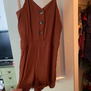 Cute Burnt Orange Romper